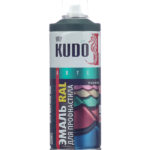 Эмаль аэрозольная для металлочерепицы Kudo зеленый мох полуматовая RAL 6005 520 мл