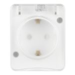 Розетка Systeme Electric AtlasDesign Profi54 накладная белая со шторками с крышкой (ATN540145)