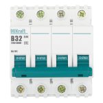 Автоматический выключатель модульный Dekraft BA-101 4Р 32А тип B 4,5 кА 230/400 В (11045DEK)