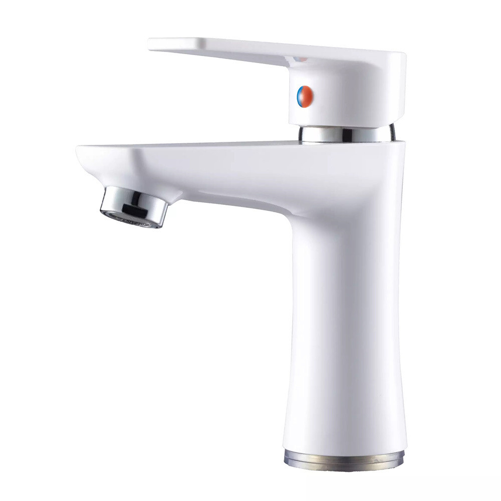 original-2707.jpg Смеситель для раковины РМС PL белый однорычажный (PL6-001F) — изображение 1