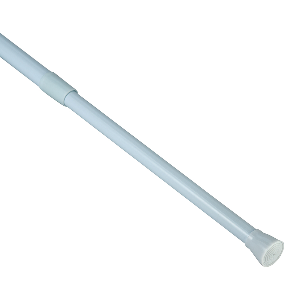 original-27185.jpg Карниз для ванной 125-230 см телескопический прямой алюминий белый — изображение 1