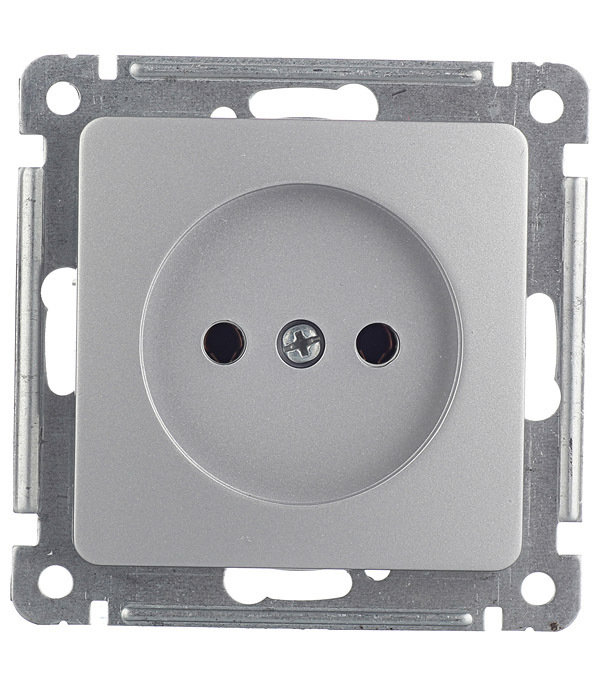 original-27355.jpg Розетка Hegel Master встраиваемая серебро (РС16-401-06) — изображение 1
