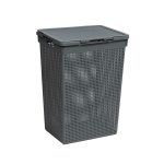Корзина для белья Violet Лофт 615х450х260 мм 50 л серая (5650018)