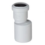 Переходник Pro Aqua Stilte Plus d40х58 мм пластиковый эксцентрический шумопоглощающий для внутренней канализации