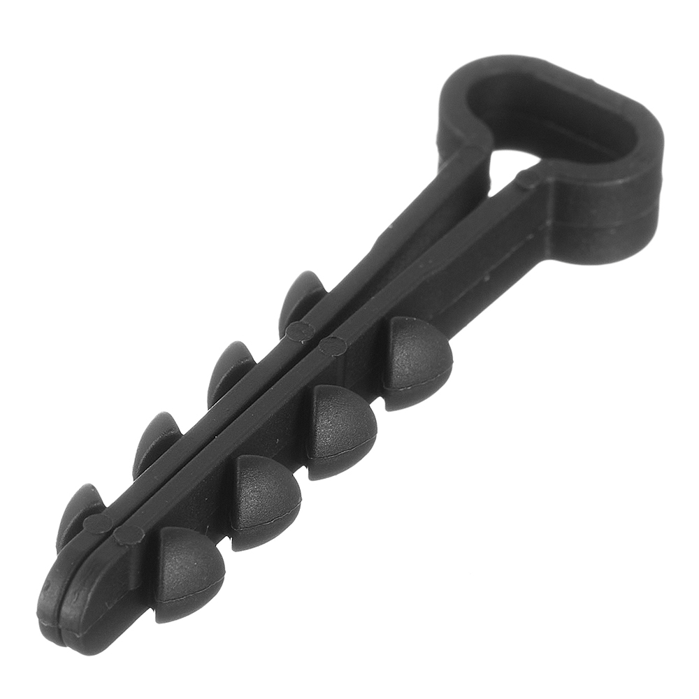 original-28035.jpg Дюбель-хомут для плоского кабеля Rexant 5-8 мм черный (100 шт.) (07-4609) — изображение 1