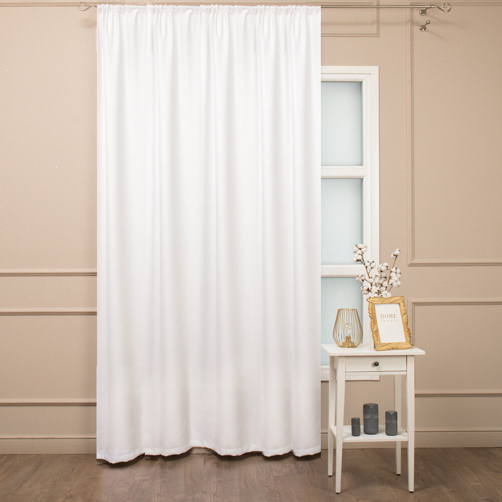 original-2806.jpg Штора блэкаут белая 160х270 см Amore Mio (99102) — изображение 1