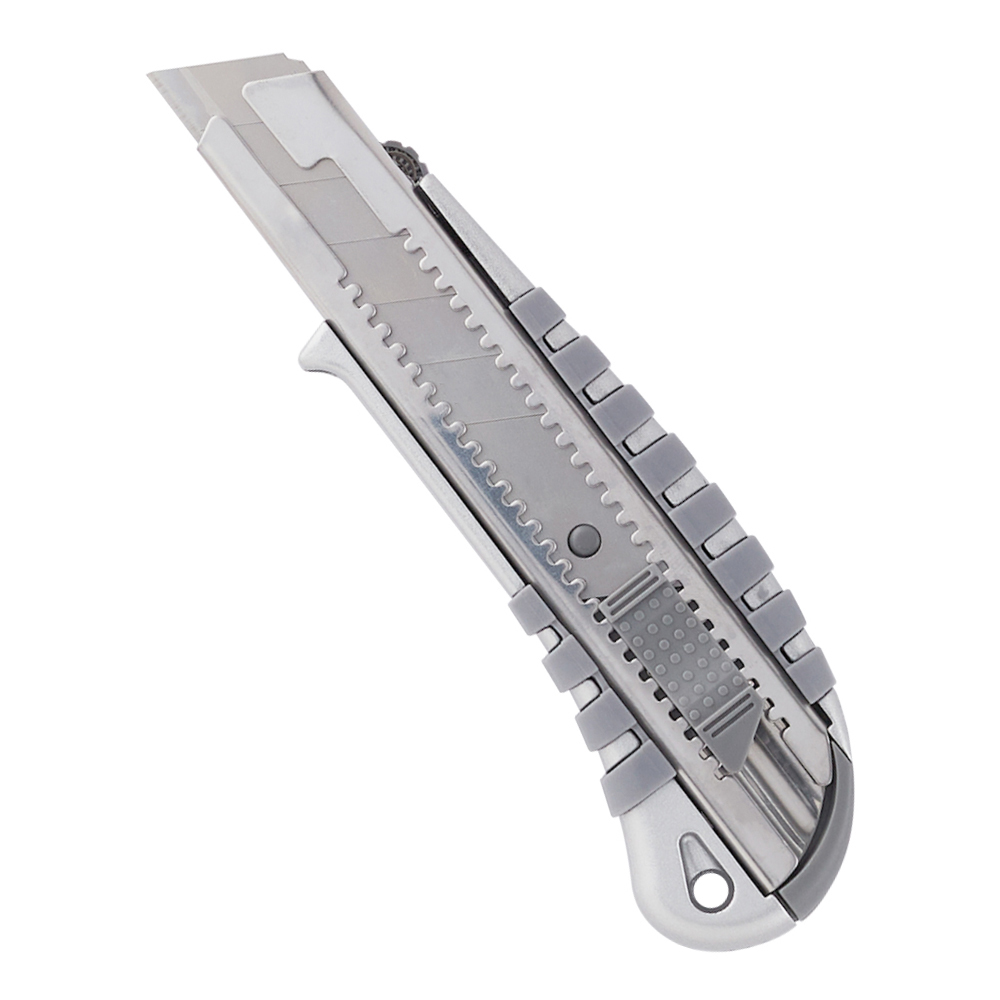 original-28310.jpg Нож строительный КМ 25 мм с ломающимся лезвием металлический корпус — изображение 1