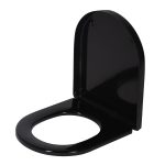 Сиденье для унитаза Berges Uno Black SO дюропласт с микролифтом (018153)
