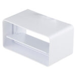 Соединитель пластиковый для плоских воздуховодов 60х120 мм с обратным клапаном