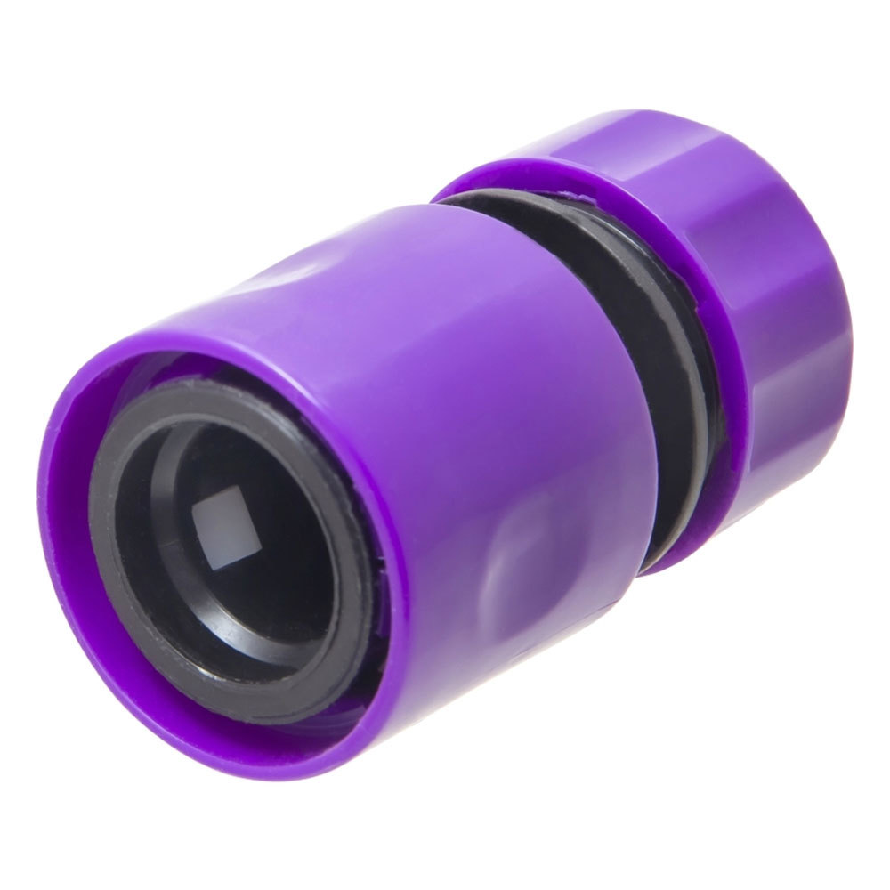 original-28596.jpg Соединитель 1/2 для поливочного шланга MasterProf пластиковый с аквастопом (ДС.070886) — изображение 1