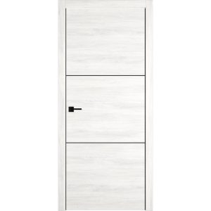 Дверь межкомнатная Urban2 800х2000 мм ПВХ норд велум глухая с замком и петлями