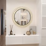 Зеркало настенное с подсветкой Cataluna 600 мм серый муар