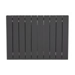 Радиатор биметаллический Rifar Supremo 500 мм 10 секций 3/4 боковое подключение серый