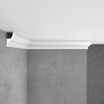 Плинтус потолочный из экополимера ударопрочный 73х40х2000 мм Stenopol C7501