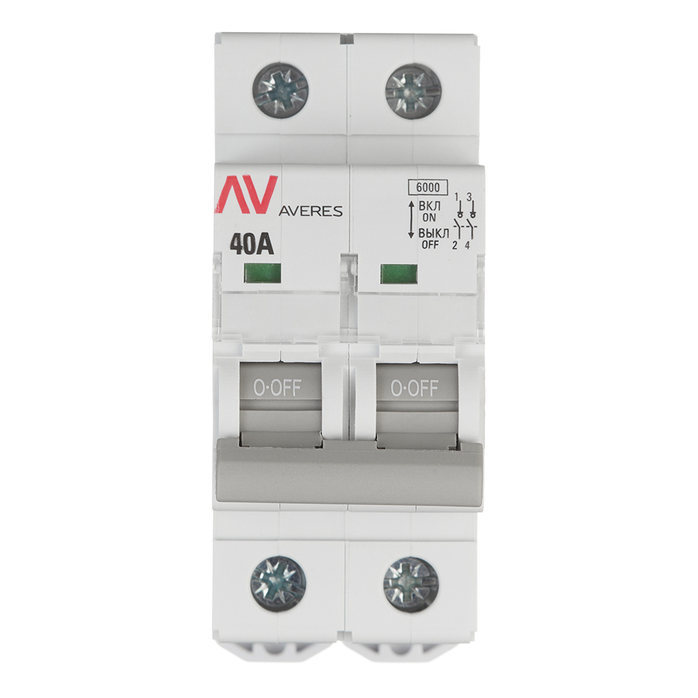 original-30029.jpg Выключатель нагрузки EKF Averes AVN 2P 40А 230 В на DIN-рейку (avn-2-40-av) — изображение 1