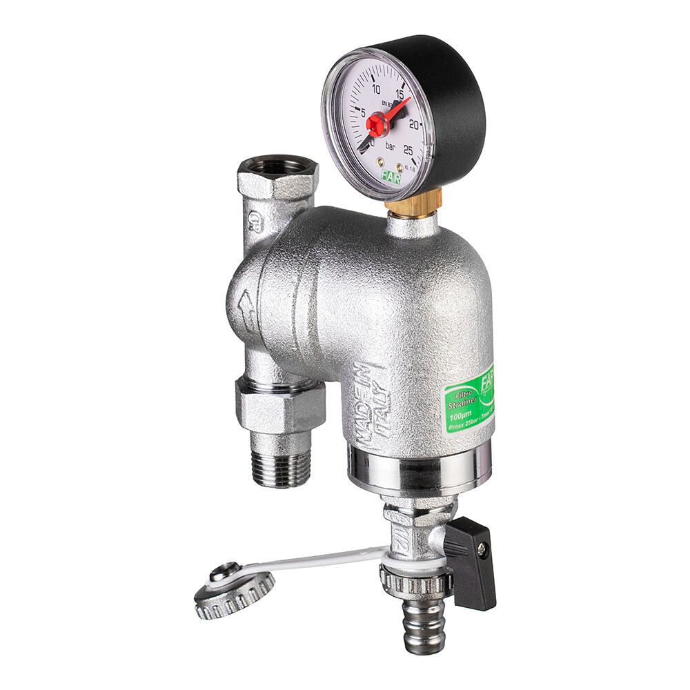 original-3004.jpg Фильтр промывной Far с манометром 1/2 ВР(г) х 1/2 НР(ш) (FA 39A6 12100) — изображение 1