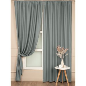 Штора блэкаут серая 160х270 см Amore Mio (99104)