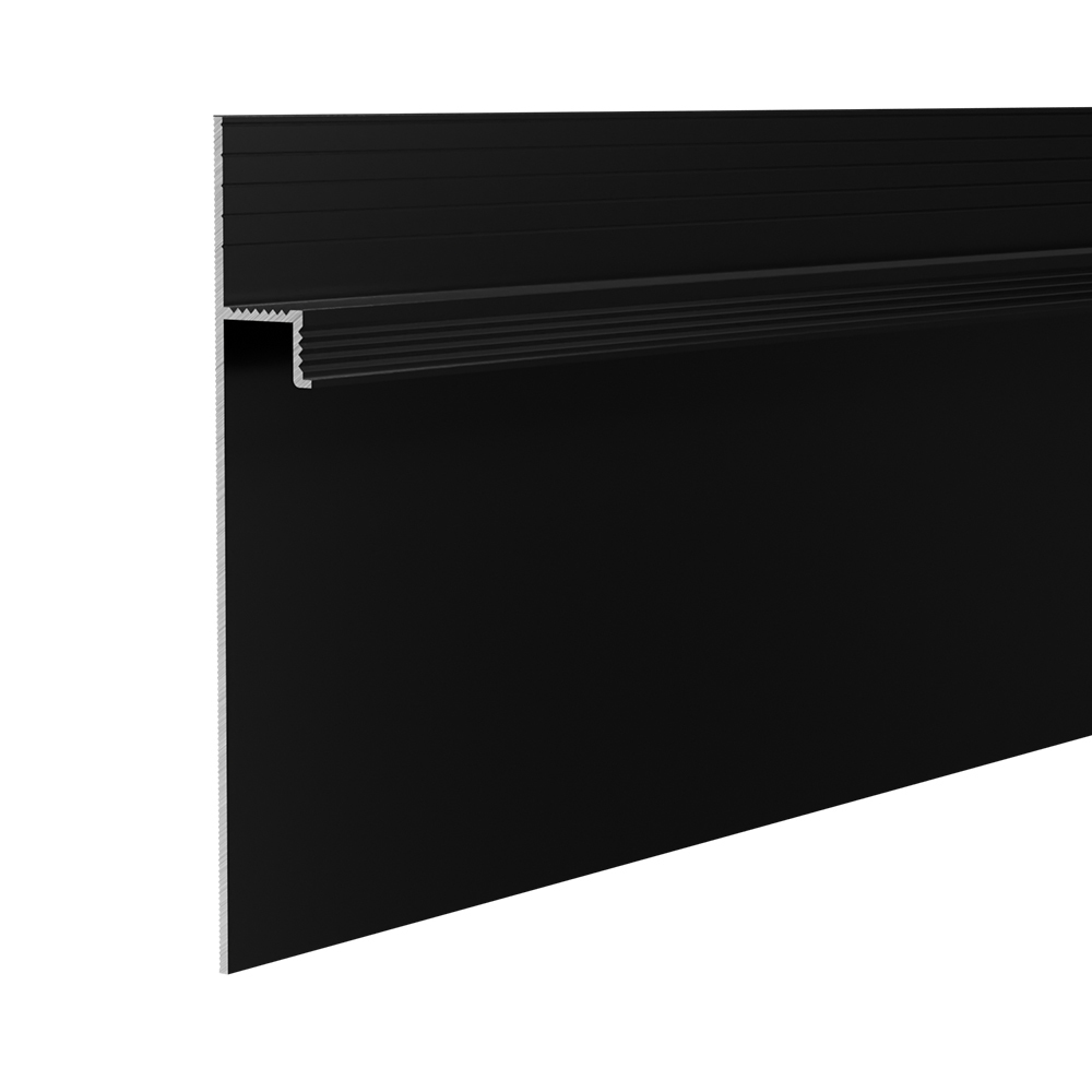 original-30495.jpg Плинтус алюминиевый напольный черный 115х16,5х2500 мм для скрытого монтажа — изображение 1