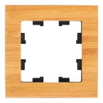 Рамка Systeme Electric AtlasDesign Nature одноместная дерево бамбук (ATN353201)