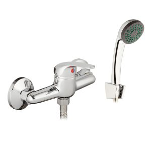 Смеситель для душа без излива Corsa Deco Wave L хром с лейкой однорычажный (671766)