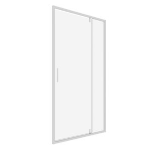 Душевая дверь RGW LE 103 стекло прозрачное 120х195 см профиль хром 6 мм распашная (711210312-11)