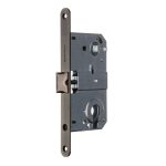 Замок врезной Palladium 385 AB для межкомнатной двери под цилиндр антик бронза