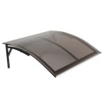 Козырек Практичный 1000х1200 мм бронзовый сотовый