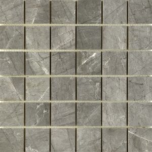 Мозаика Керамин Канон 1 серая матовая из керамогранита 300х300х10 мм