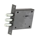 Замок врезной Керберос 115.21.003 для входной двери хром 3 ключа