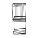 Полка для ванной Fora Connect трехъярусная 520х200х200 мм металл черная (FOR-DIM093B/4440)