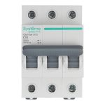 Автоматический выключатель модульный Systeme Electric City9 Set 3P 16А тип C 4,5 кА 230 В (C9F34316)