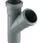 Тройник Ostendorf HTEA d50 мм 45° пластиковый для внутренней канализации (112200)