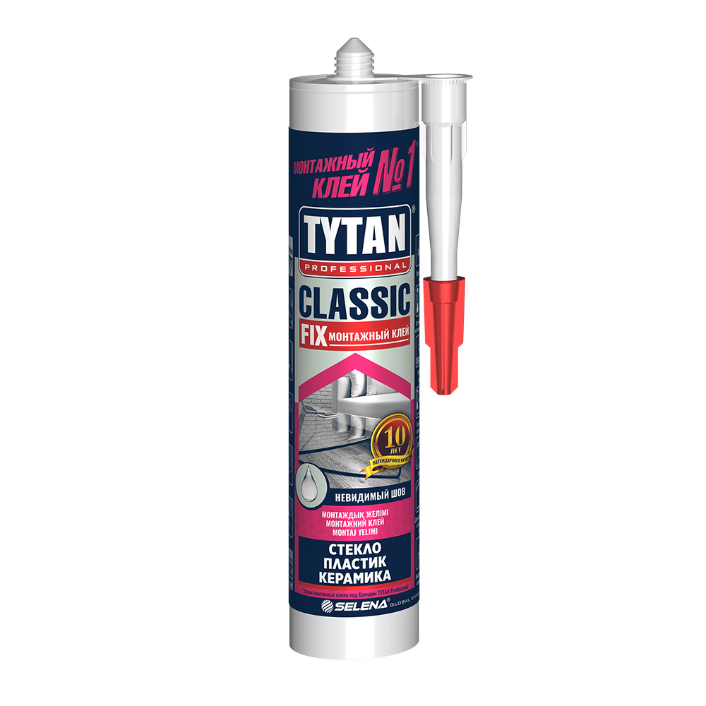 original-31736.jpg Клей монтажный каучуковый Tytan Classic Fix прозрачный 310 мл — изображение 1