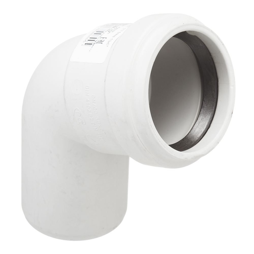 original-31839.jpg Отвод Pro Aqua Stilte Plus d58 мм 67° пластиковый шумопоглощающий для внутренней канализации — изображение 1