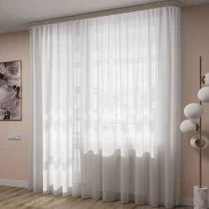 Тюль вуаль белый 300х260 см Legrand с утяжелителем (58091920)