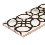 Плитка бордюр Unitile Фиеста белая 400x75x8 мм