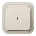 Выключатель Svet одноклавишный накладной бежевый с подсветкой (SV1001-0002)