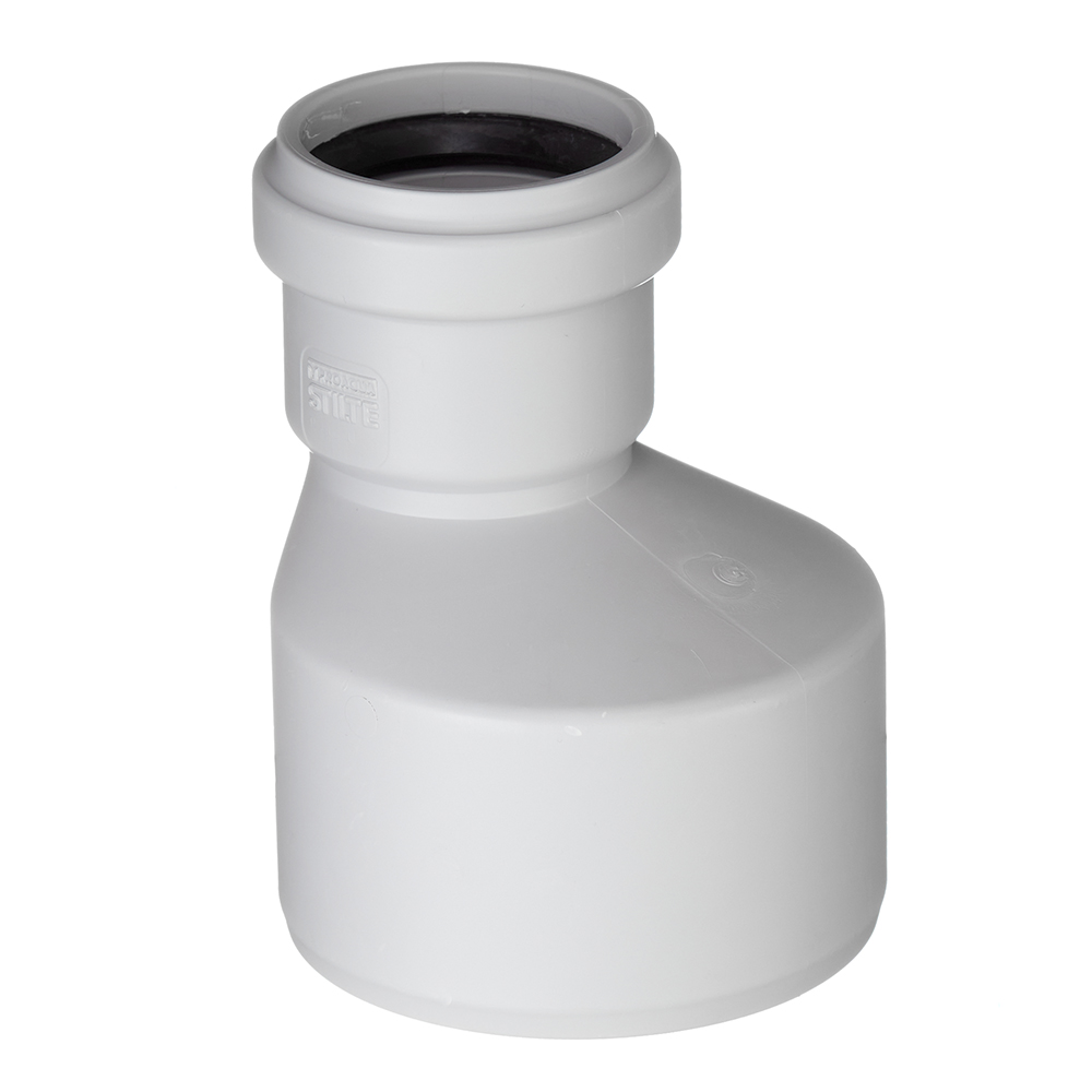 original-32874.jpg Переходник Pro Aqua Stilte Plus d110х58 мм пластиковый эксцентрический для внутренней канализации — изображение 1