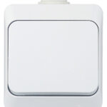 Выключатель Systeme Electric Этюд одноклавишный накладной белый (BA10-041B)