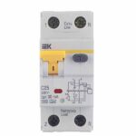 Автомат дифференциальный IEK Karat АВДТ-32 25А 1P+N тип A 30 мА 6 кА (MAD22-5-025-C-30)