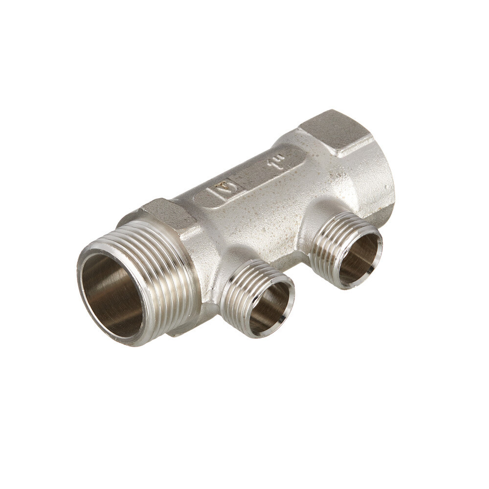 original-33353.jpg Коллектор Valtec 1 ВР(г) х 2 выхода 1/2 НР(ш) х 1 НР(ш) (VTc.500.N.0602) — изображение 1
