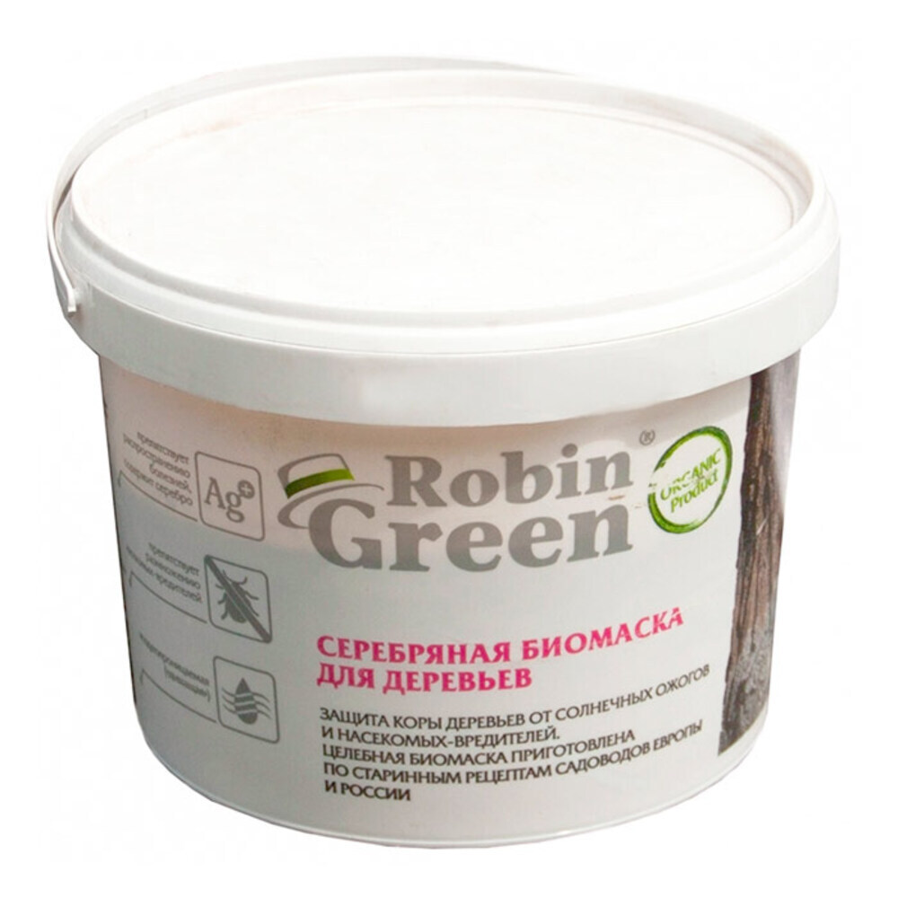 original-33354.jpg Побелка для деревьев защитная Робин Грин Серебряная биомаска 3,5 кг — изображение 1