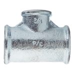 Тройник переходный Gebo Platinum (130-22V) 3/4 ВР(г) х 1/2 ВР(г) х 3/4 ВР(г) чугунный оцинкованный