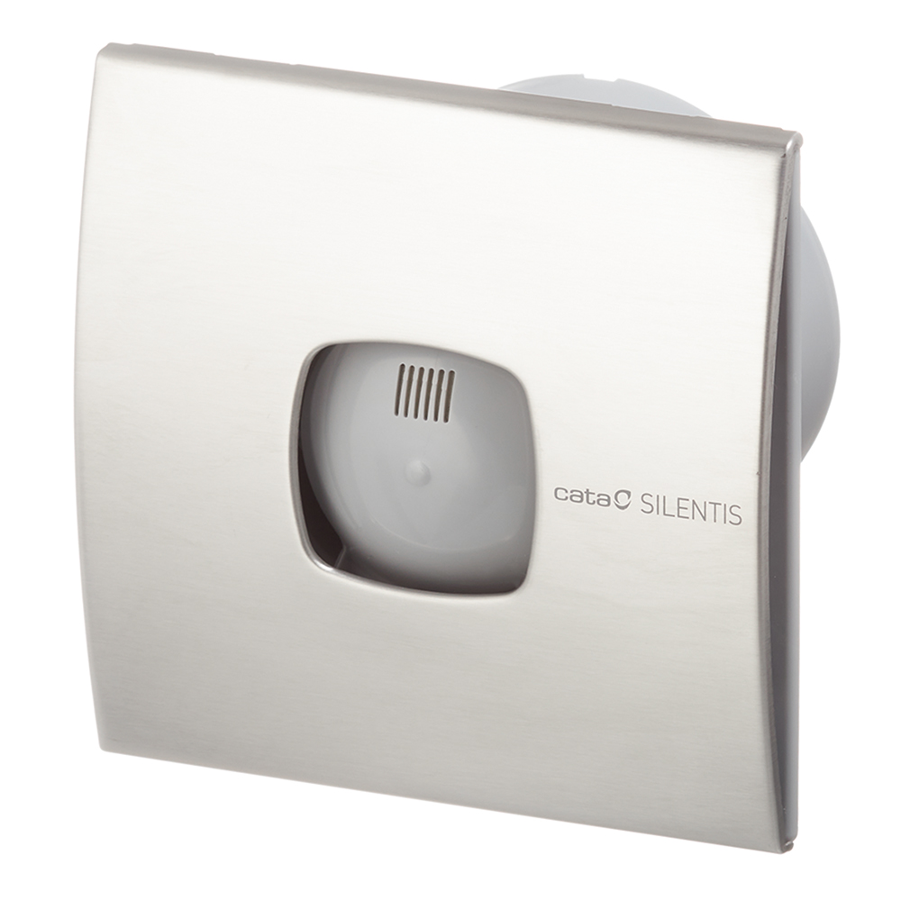 original-33698.jpg Вентилятор осевой Cata Silentis 10 Inox T с таймером d100 мм серебро — изображение 1