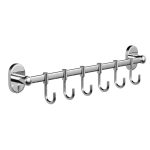 Вешалка для ванной Haiba HB1915-6 6 крючков на шуруп нержавеющая сталь хром (540051)