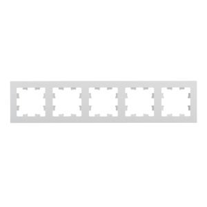 Рамка Systeme Electric AtlasDesign пятиместная белая (ATN000105)