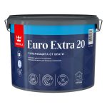 Краска моющаяся Tikkurila/Tikkivala Euro Extra 20 база С бесцветная 9 л