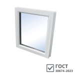 Пластиковое окно VEKA WHS Halo 60 600х600 мм 1 створка глухая однокамерное