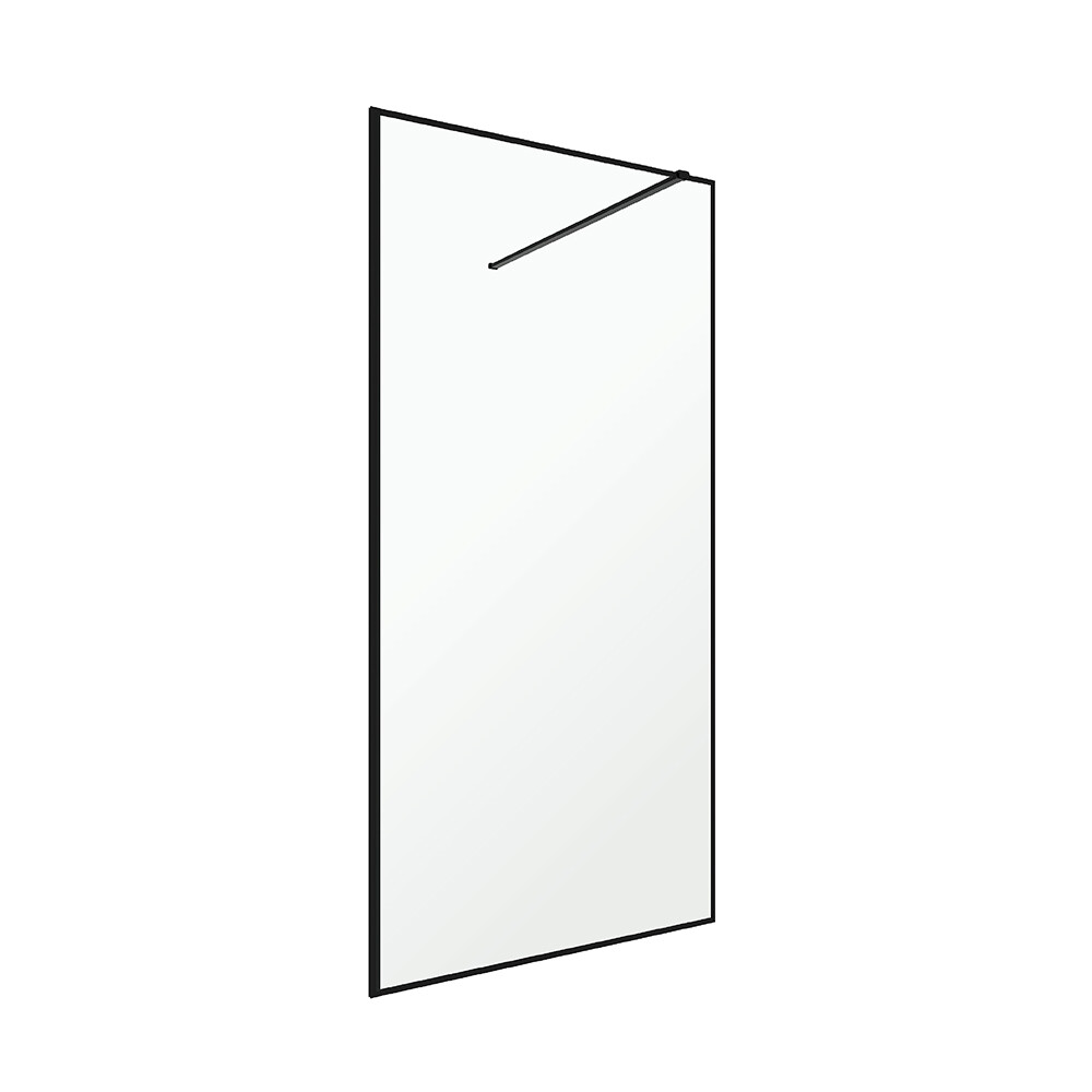original-34072.jpg Душевая перегородка Walk in Ulitka Prisma черная 90х195 см стекло прозрачное 6 мм (74104157) — изображение 1