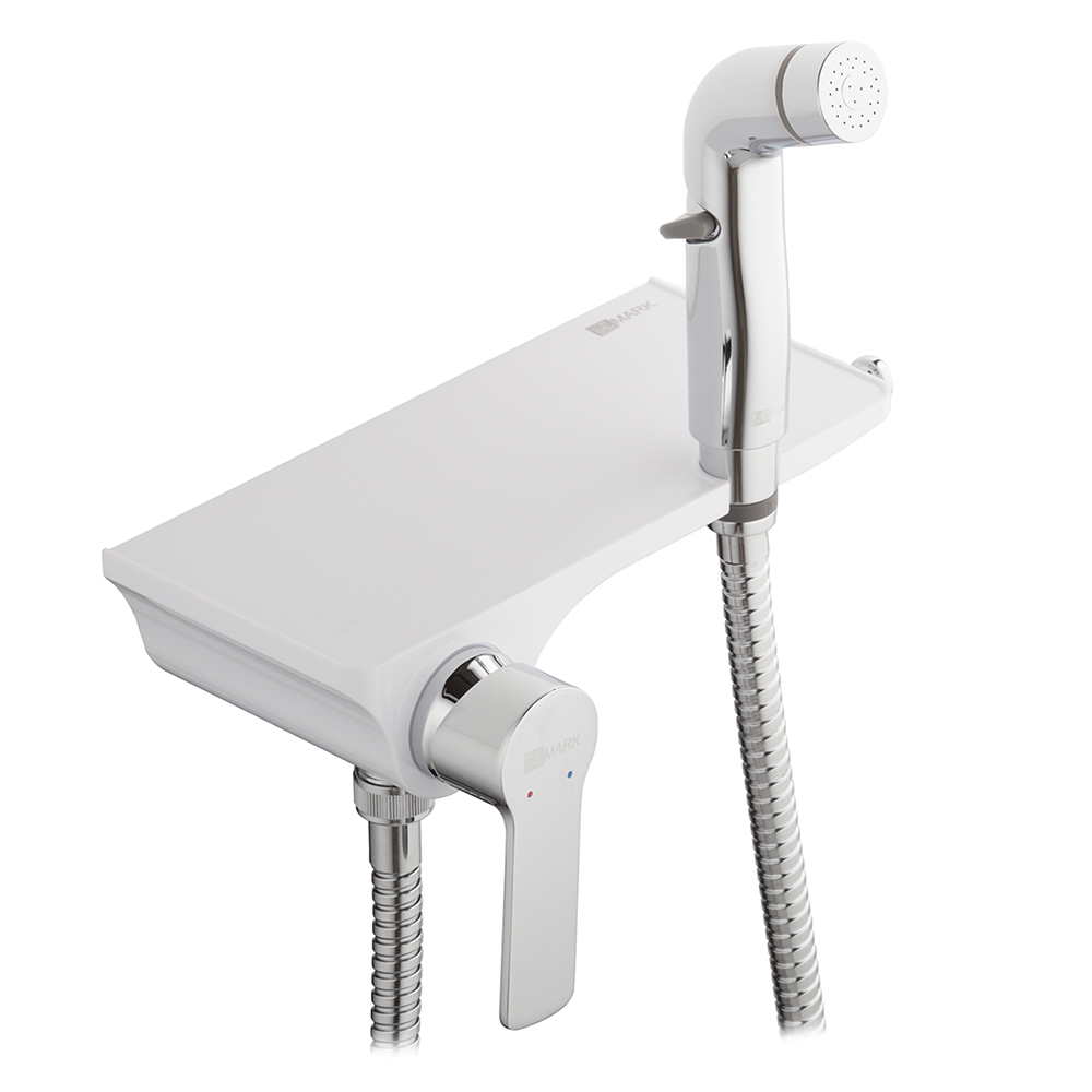 original-34198.jpg Смеситель с гигиеническим душем встраиваемый Lemark Solo со скрытой частью в комплекте белый (LM7168CW) — изображение 1